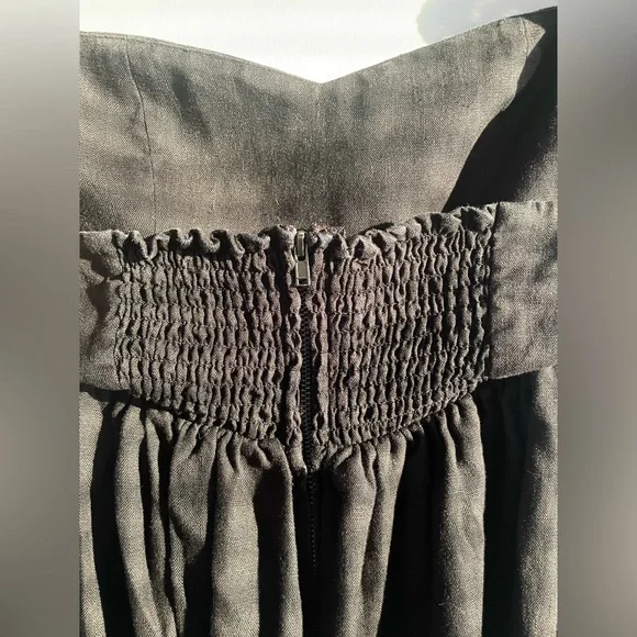 Reformation Black Linen Vecchio Maxi Dress - Picture 11 of 13